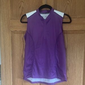 Canari Purple Zip-Up CyclingTop